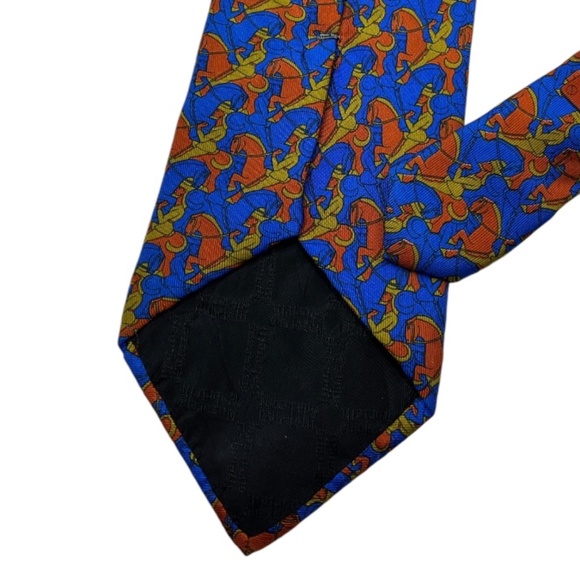 NAZARENO GABRIELLI Blue Knight Silk LUXURY Tie ITALY - Picture 6 of 6